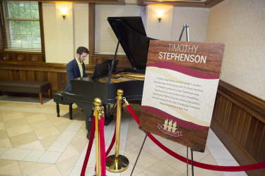 Timothy Stephenson playing piano